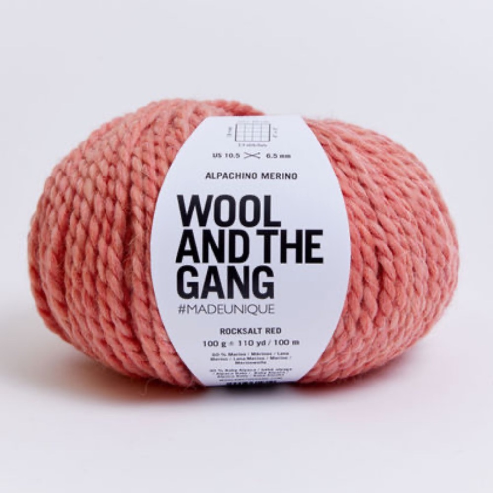 Wool and the Gang Alpachino Merino Yarn - Rocksalt Red
